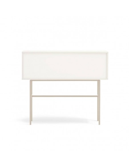 Teulat consola recibidor minimalista NUBE 110x 35, MDF lacado crema y arena.
