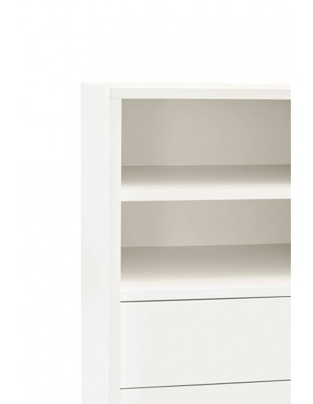 Móvel auxiliar alto Teulat NUBE 120 x 45, MDF lacado creme e areia.