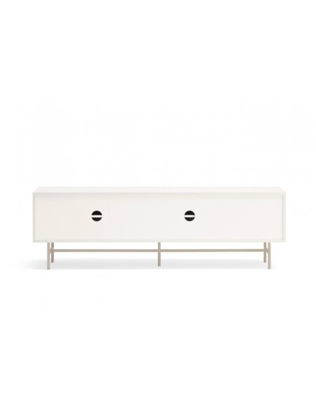 Teulat mueble de Tv NUBE 180 x 40, MDF lacado crema y arena.