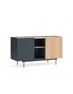 Teulat aparador OTTO 130 x 45. MDF gris antracita y...