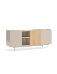 Teulat aparador OTTO 180 x 45. MDF arena y roble, base de...