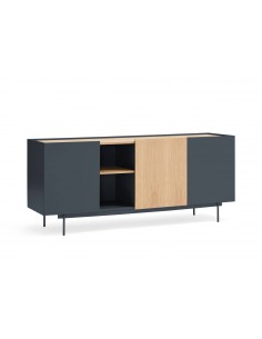 Teulat aparador OTTO 180 x 45. MDF gris antracita y...