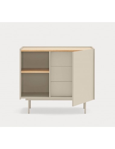 Teulat comoda OTTO 90 x 45. MDF arena y roble,...