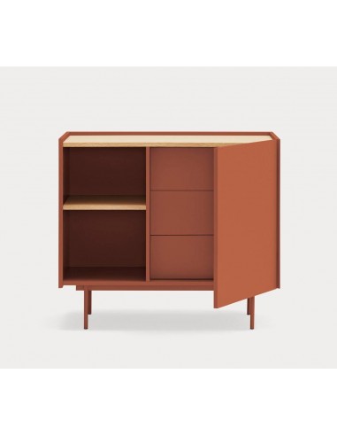 Cômoda Teulat OTTO 90 x 45. MDF teja e...