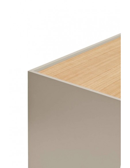 Teulat consola a pared OTTO 110 x 35. MDF arena y roble.