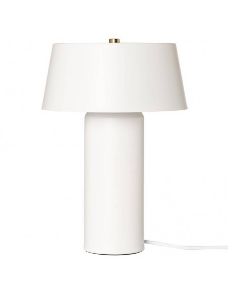 Candeeiro de mesa em metal branco fosco ILLAR.