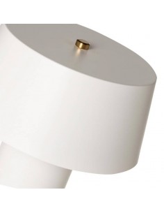 Lámpara sobremesa ILLAR, metal blanco mate. 2