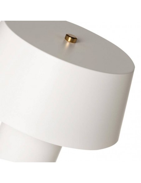 Candeeiro de mesa em metal branco fosco ILLAR.