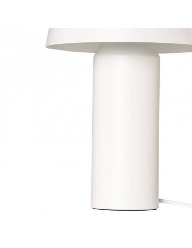 Candeeiro de mesa em metal branco fosco ILLAR.