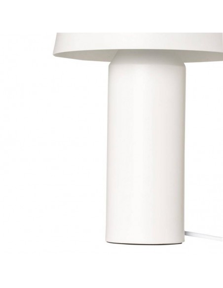 Candeeiro de mesa em metal branco fosco ILLAR.