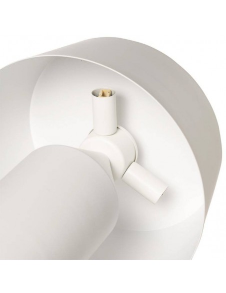 Candeeiro de mesa em metal branco fosco ILLAR.