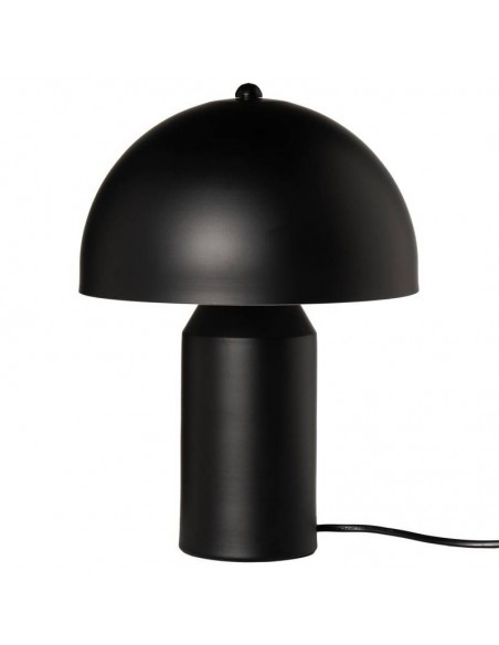 Candeeiro de mesa COGUMELO 25 em metal preto fosco.