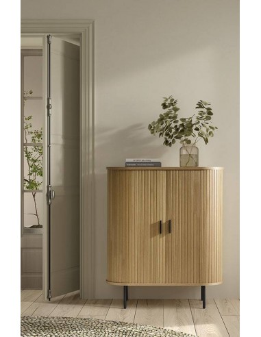 Aparador cubo URSE 100 x 40, madeira natural e...