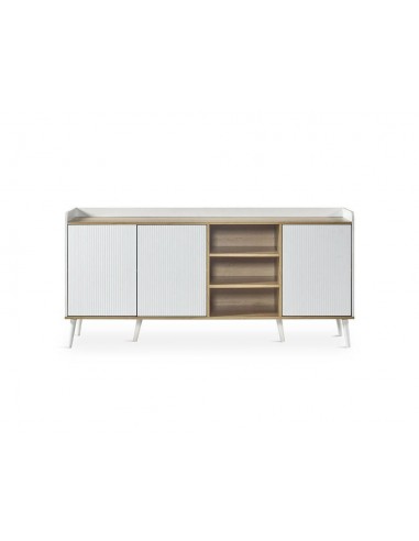 Aparador LAYLA 180 x 45, melamina en blanco y...