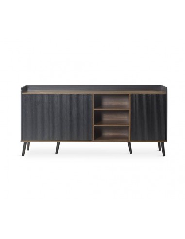 Aparador DOVER 180 x 45, melamina em preto e...