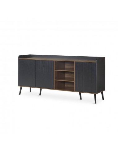 Aparador DOVER 180 x 45, melamina em preto e...