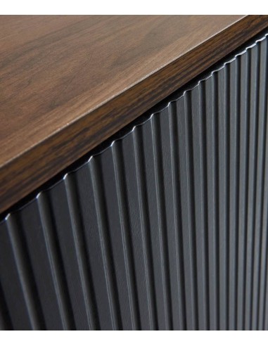 Aparador LAYLA 180 x 45, melamina em preto e...