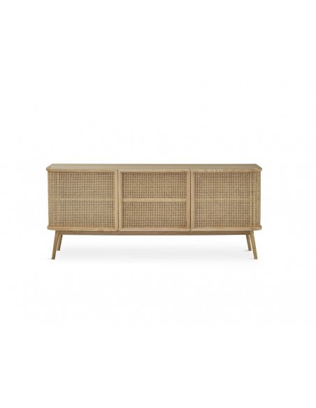 Aparador LEXUS 175 x 46, ratan y madera natural.