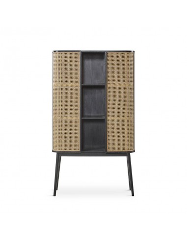 Aparador cubo LEXUS 90 x 38, ratan y madera en...