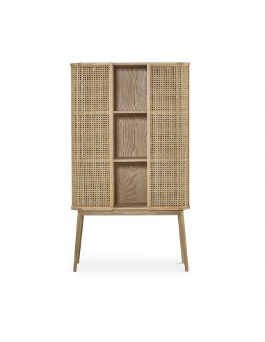 Aparador cubo LEXUS 90 x 38, ratan y madera...