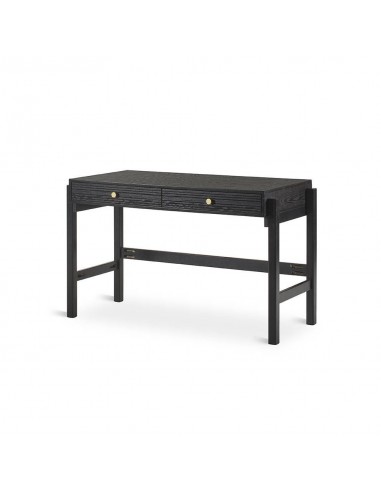 Secretária design BLACK 128 x 60, madeira natural lacada preto.