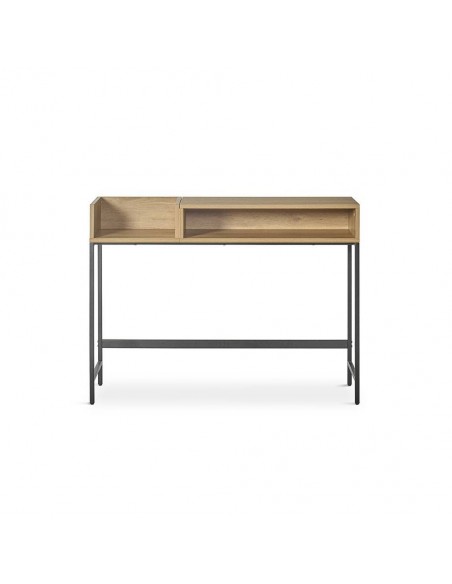 Consola recibidor OMGA 120x40, madera natural y metal