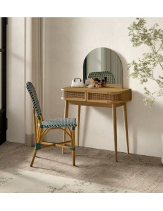 Consola tocador LALI 80 x 40 cm, madera natural. 2