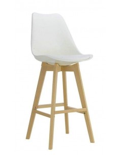 Taburete de cocina escandinavo 72, haya, plastico 2