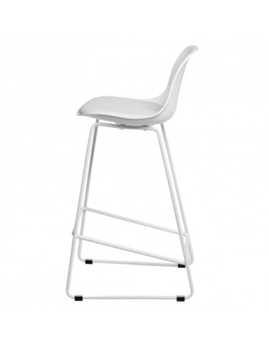 Taburete alto JAKE 65, asiento en plástico con...