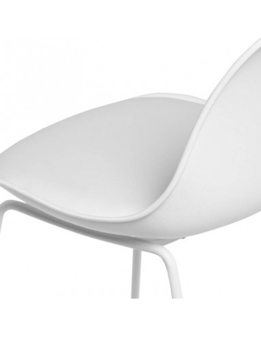 Taburete alto JAKE 65, asiento en plástico con...