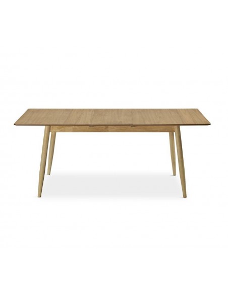 Mesa extensible de comedor KIMKA 150/190 x 90, madera natural.