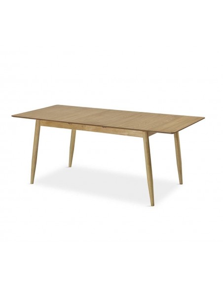 Mesa extensible de comedor KIMKA 150/190 x 90, madera natural.