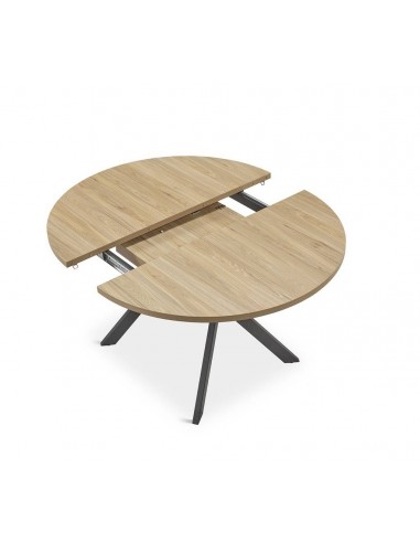 Mesa redonda extensible GRESY 120/160, roble y...