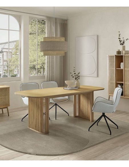 Mesa de jantar YOLP 180 x 90, folheado carvalho