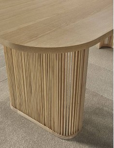 Mesa de comedor YOLP 210 x 90, chapada roble 2