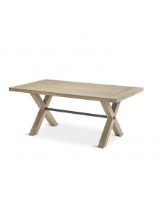 Mesa de jantar LIUB 180x100, madeira folheada a carvalho...