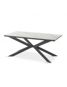 Mesa de jantar PETRUS 180 x 90 cristal porcelânico...