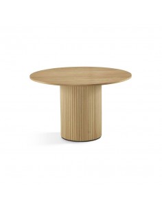 Mesa de comedor NERU 120 en madera natural.