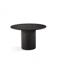 Mesa de jantar NERU 120 em madeira preta