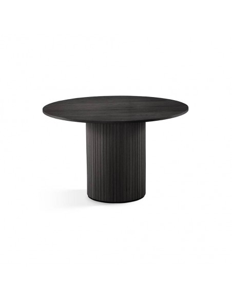 Mesa de comedor NERU 120 en madera negra.