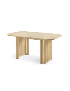Mesa de comedor YOLP 180 x 90, chapada roble natural
