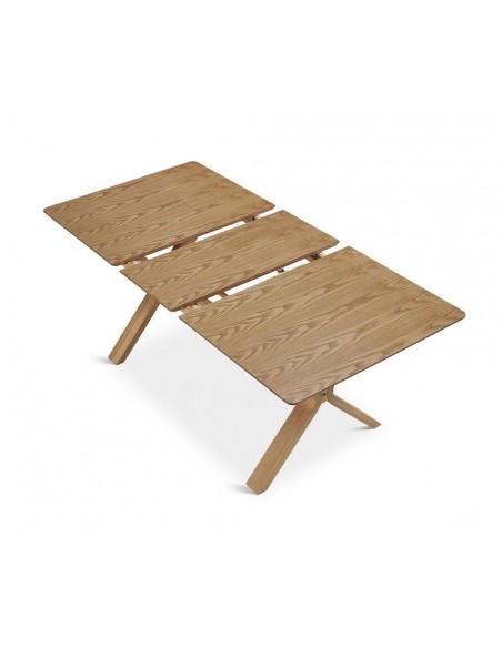 Mesa extensible SARMA 140/180 x 90, madera natural.