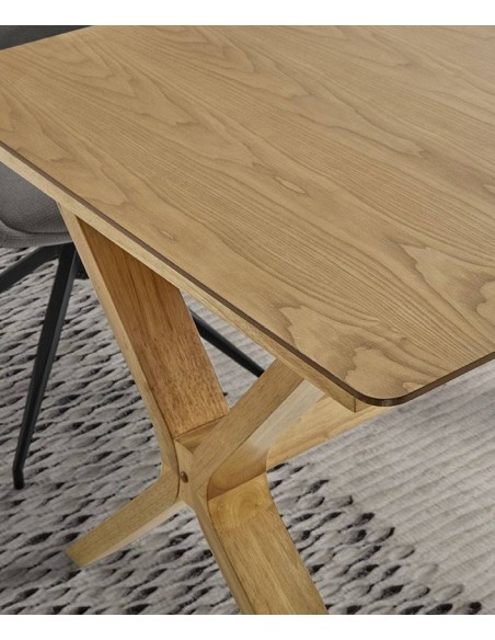 Mesa extensible SARMA 140/180 x 90, madera natural.