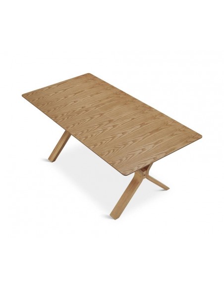 Mesa de jantar extensível SARMA 160/200 x 90 madeira natural.