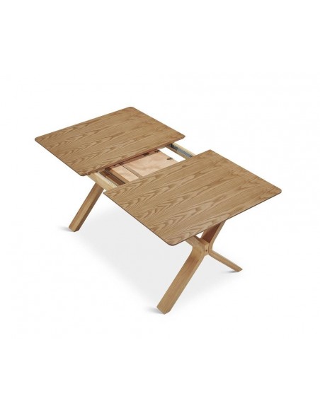 Mesa comedor extensible SARMA 160/200 x 90 madera natural.