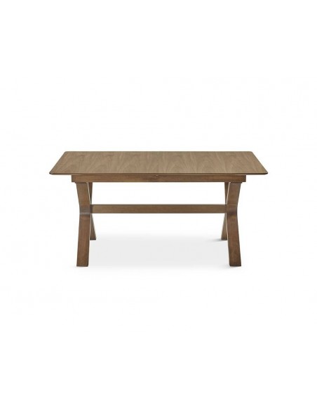 Mesa comedor extensible SARMA 140/180 x 90 madera color nogal.