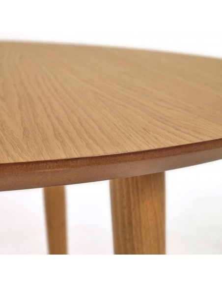 Mesa extensible oval OQUI 120 (200) x 90, chapa de roble