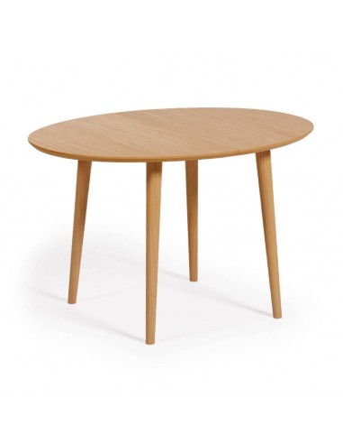 Mesa extensível oval OQUI 140 (220) x 90, folheado a carvalho