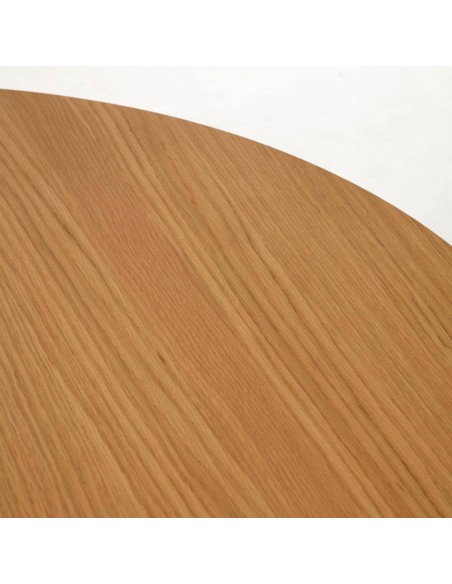 Mesa extensible oval OQUI 160 (260) x 100, chapa de roble