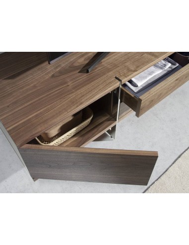 Ángel Cerdá 3045 Mueble TV de madera Nogal y...